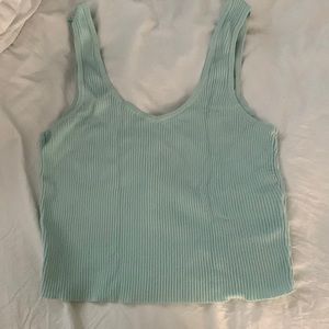 pacsun L.A. hearts light green cropped tank top